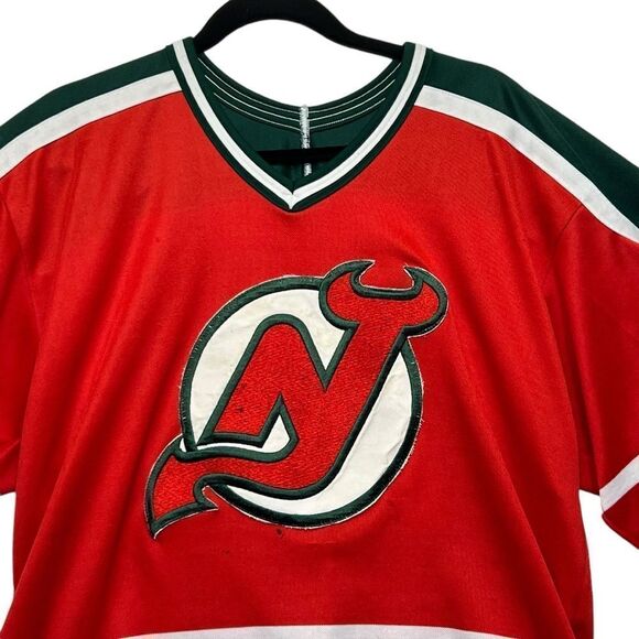 Vintage CCM New Jersey Devils NHL Hockey Jersey 27 men's L made in usa - Picture 2 of 15